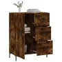 Smoked oak engineered wood sideboard 69.5x34x90 cm by vidaXL, Sideboards - Ref: Foro24-827921, Price: 70,22 €, Discount: %