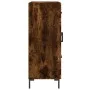 Smoked oak engineered wood sideboard 69.5x34x90 cm by vidaXL, Sideboards - Ref: Foro24-827921, Price: 70,22 €, Discount: %