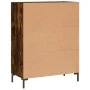 Smoked oak engineered wood sideboard 69.5x34x90 cm by vidaXL, Sideboards - Ref: Foro24-827921, Price: 70,22 €, Discount: %