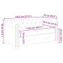 Sofá Chesterfield de 2 plazas cuero sintético blanco