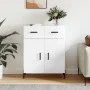 Aparador de madera contrachapada blanco brillante 69,5x34x90 cm de vidaXL, Aparadores - Ref: Foro24-827990, Precio: 102,46 €,...