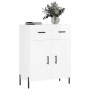 Hochglanzweißes Sperrholz-Sideboard 69,5 x 34 x 90 cm von vidaXL, Sideboards - Ref: Foro24-827990, Preis: 103,75 €, Rabatt: %