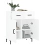 Sideboard aus glänzendem weißem Sperrholz 69,5x34x90 cm von vidaXL, Sideboards - Ref: Foro24-827982, Preis: 99,01 €, Rabatt: %