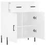 Hochglanzweißes Sperrholz-Sideboard 69,5 x 34 x 90 cm von vidaXL, Sideboards - Ref: Foro24-827990, Preis: 102,46 €, Rabatt: %