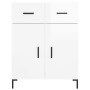Aparador de madera contrachapada blanco brillante 69,5x34x90 cm de vidaXL, Aparadores - Ref: Foro24-827982, Precio: 98,94 €