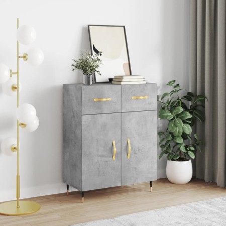 Betongraues Sideboard aus Holzwerkstoff, 69,5 x 34 x 90 cm von vidaXL, Sideboards - Ref: Foro24-827960, Preis: 83,95 €, Rabat...