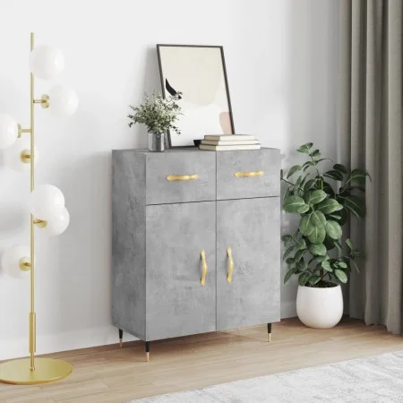 Concrete gray engineered wood sideboard 69.5x34x90 cm by vidaXL, Sideboards - Ref: Foro24-827960, Price: 82,96 €, Discount: %