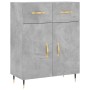 Betongraues Sideboard aus Holzwerkstoff, 69,5 x 34 x 90 cm von vidaXL, Sideboards - Ref: Foro24-827960, Preis: 83,95 €, Rabat...