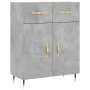 Concrete gray engineered wood sideboard 69.5x34x90 cm by vidaXL, Sideboards - Ref: Foro24-827960, Price: 82,96 €, Discount: %