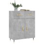 Concrete gray engineered wood sideboard 69.5x34x90 cm by vidaXL, Sideboards - Ref: Foro24-827960, Price: 83,95 €, Discount: %