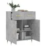 Aparador de madera de ingeniería gris hormigón 69,5x34x90 cm de vidaXL, Aparadores - Ref: Foro24-827960, Precio: 82,95 €, Des...