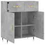 Concrete gray engineered wood sideboard 69.5x34x90 cm by vidaXL, Sideboards - Ref: Foro24-827960, Price: 82,96 €, Discount: %