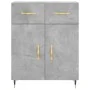 Concrete gray engineered wood sideboard 69.5x34x90 cm by vidaXL, Sideboards - Ref: Foro24-827960, Price: 82,96 €, Discount: %