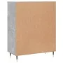 Concrete gray engineered wood sideboard 69.5x34x90 cm by vidaXL, Sideboards - Ref: Foro24-827960, Price: 82,96 €, Discount: %