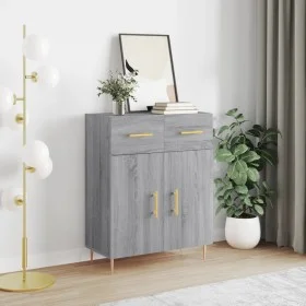 Sonoma-graues Sideboard aus Holzwerkstoff, 69,5 x 34 x 90 cm von vidaXL, Sideboards - Ref: Foro24-827970, Preis: 85,09 €, Rab...
