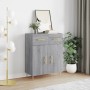 Sonoma gray engineered wood sideboard 69.5x34x90 cm by vidaXL, Sideboards - Ref: Foro24-827970, Price: 86,14 €, Discount: %