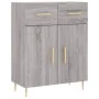 Sonoma gray engineered wood sideboard 69.5x34x90 cm by vidaXL, Sideboards - Ref: Foro24-827970, Price: 85,09 €, Discount: %