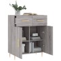 Sonoma gray engineered wood sideboard 69.5x34x90 cm by vidaXL, Sideboards - Ref: Foro24-827970, Price: 86,14 €, Discount: %