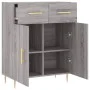 Sonoma gray engineered wood sideboard 69.5x34x90 cm by vidaXL, Sideboards - Ref: Foro24-827970, Price: 85,09 €, Discount: %