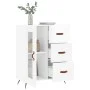 Aparador de madera contrachapada blanco brillante 69,5x34x90 cm de vidaXL, Aparadores - Ref: Foro24-828014, Precio: 101,12 €,...