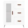 Aparador de madera contrachapada blanco brillante 69,5x34x90 cm de vidaXL, Aparadores - Ref: Foro24-828014, Precio: 101,12 €,...