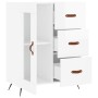 Hochglanzweißes Sperrholz-Sideboard 69,5 x 34 x 90 cm von vidaXL, Sideboards - Ref: Foro24-828014, Preis: 102,40 €, Rabatt: %