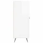Aparador de madera contrachapada blanco brillante 69,5x34x90 cm de vidaXL, Aparadores - Ref: Foro24-828014, Precio: 101,12 €,...