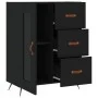 Black engineered wood sideboard 69.5x34x90 cm by vidaXL, Sideboards - Ref: Foro24-828013, Price: 96,04 €, Discount: %