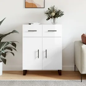 Sideboard aus glänzendem weißem Sperrholz 69,5x34x90 cm von vidaXL, Sideboards - Ref: Foro24-828006, Preis: 100,24 €, Rabatt: %