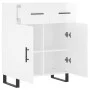 Aparador de madera contrachapada blanco brillante 69,5x34x90 cm de vidaXL, Aparadores - Ref: Foro24-828006, Precio: 100,21 €,...