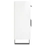 Aparador de madera contrachapada blanco brillante 69,5x34x90 cm de vidaXL, Aparadores - Ref: Foro24-828006, Precio: 100,21 €,...