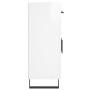Sideboard aus glänzendem weißem Sperrholz 69,5x34x90 cm von vidaXL, Sideboards - Ref: Foro24-828006, Preis: 101,49 €, Rabatt: %