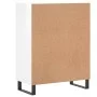 Aparador de madera contrachapada blanco brillante 69,5x34x90 cm de vidaXL, Aparadores - Ref: Foro24-828006, Precio: 100,21 €,...