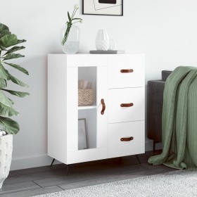 Aparador de madera de ingeniería blanco 69,5x34x90 cm de vidaXL, Aparadores - Ref: Foro24-828012, Precio: 96,98 €, Descuento: %
