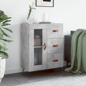 Betongraues Sideboard aus Holzwerkstoff, 69,5 x 34 x 90 cm von vidaXL, Sideboards - Ref: Foro24-828016, Preis: 69,13 €, Rabat...