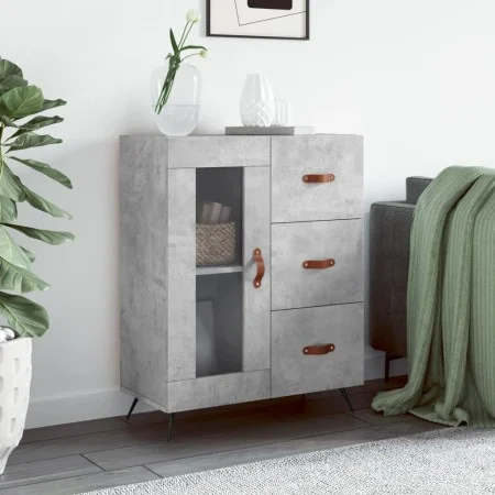 Betongraues Sideboard aus Holzwerkstoff, 69,5 x 34 x 90 cm von vidaXL, Sideboards - Ref: Foro24-828016, Preis: 68,55 €, Rabat...