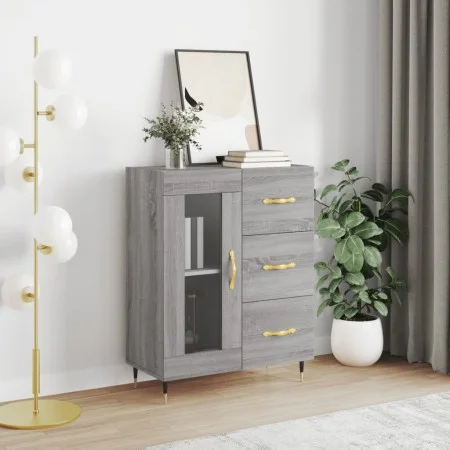 Sonoma gray engineered wood sideboard 69.5x34x90 cm by vidaXL, Sideboards - Ref: Foro24-828026, Price: 94,90 €, Discount: %