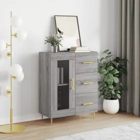 Sonoma-graues Sideboard aus Holzwerkstoff, 69,5 x 34 x 90 cm von vidaXL, Sideboards - Ref: Foro24-828034, Preis: 71,08 €, Rab...