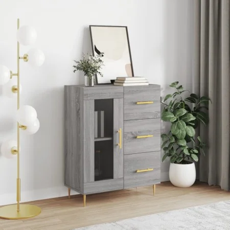 Sonoma gray engineered wood sideboard 69.5x34x90 cm by vidaXL, Sideboards - Ref: Foro24-828034, Price: 71,08 €, Discount: %