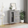 Aparador de madera de ingeniería gris Sonoma 69,5x34x90 cm de vidaXL, Aparadores - Ref: Foro24-828034, Precio: 71,67 €, Descu...