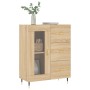Sideboard aus Sonoma-Eichenholzwerkstoff, 69,5 x 34 x 90 cm von vidaXL, Sideboards - Ref: Foro24-828023, Preis: 93,58 €, Raba...