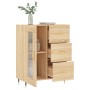 Sideboard aus Sonoma-Eichenholzwerkstoff, 69,5 x 34 x 90 cm von vidaXL, Sideboards - Ref: Foro24-828023, Preis: 93,58 €, Raba...
