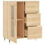 Aparador de madera de ingeniería roble Sonoma 69,5x34x90 cm de vidaXL, Aparadores - Ref: Foro24-828023, Precio: 92,46 €, Desc...
