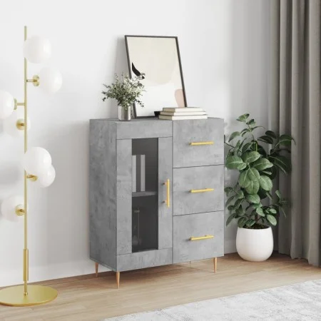 Concrete gray engineered wood sideboard 69.5x34x90 cm by vidaXL, Sideboards - Ref: Foro24-828032, Price: 92,01 €, Discount: %
