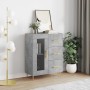 Concrete gray engineered wood sideboard 69.5x34x90 cm by vidaXL, Sideboards - Ref: Foro24-828032, Price: 93,12 €, Discount: %