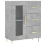 Concrete gray engineered wood sideboard 69.5x34x90 cm by vidaXL, Sideboards - Ref: Foro24-828032, Price: 92,01 €, Discount: %