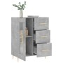 Concrete gray engineered wood sideboard 69.5x34x90 cm by vidaXL, Sideboards - Ref: Foro24-828032, Price: 93,12 €, Discount: %