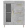 Concrete gray engineered wood sideboard 69.5x34x90 cm by vidaXL, Sideboards - Ref: Foro24-828032, Price: 92,01 €, Discount: %