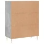 Concrete gray engineered wood sideboard 69.5x34x90 cm by vidaXL, Sideboards - Ref: Foro24-828032, Price: 92,01 €, Discount: %