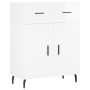 Hochglanzweißes Sperrholz-Sideboard 69,5 x 34 x 90 cm von vidaXL, Sideboards - Ref: Foro24-827998, Preis: 97,10 €, Rabatt: %